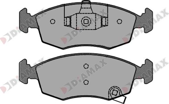 Diamax N09282 - Гальмівні колодки, дискові гальма autozip.com.ua