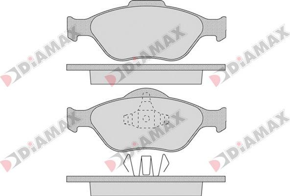 Diamax N09239 - Гальмівні колодки, дискові гальма autozip.com.ua