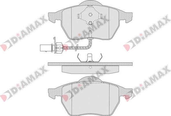 Diamax N09234 - Гальмівні колодки, дискові гальма autozip.com.ua