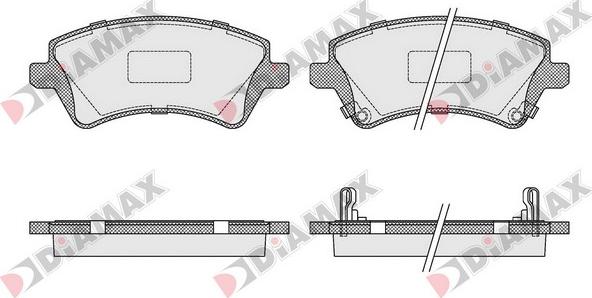 Diamax N09235 - Гальмівні колодки, дискові гальма autozip.com.ua