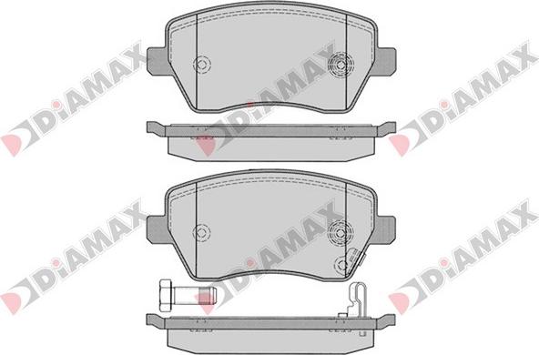 Diamax N09236 - Гальмівні колодки, дискові гальма autozip.com.ua