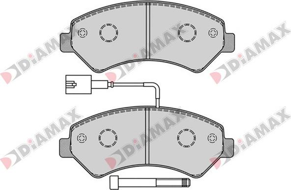 Diamax N09231 - Гальмівні колодки, дискові гальма autozip.com.ua