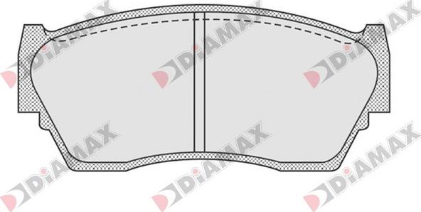 Diamax N09220 - Гальмівні колодки, дискові гальма autozip.com.ua