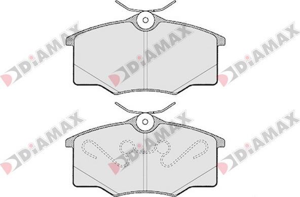 Diamax N09221 - Гальмівні колодки, дискові гальма autozip.com.ua