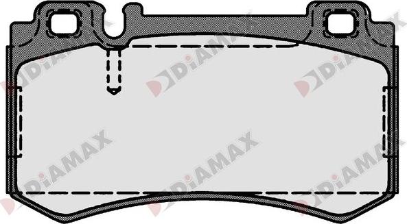 Diamax N09279 - Гальмівні колодки, дискові гальма autozip.com.ua