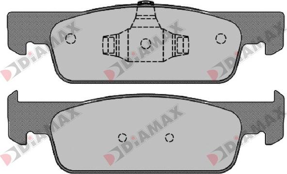 Diamax N09276 - Гальмівні колодки, дискові гальма autozip.com.ua