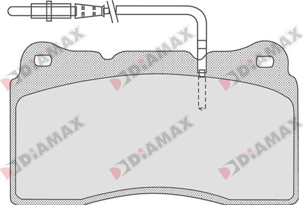 Diamax N09270 - Гальмівні колодки, дискові гальма autozip.com.ua