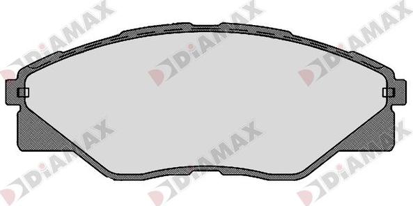 Diamax N09278 - Гальмівні колодки, дискові гальма autozip.com.ua