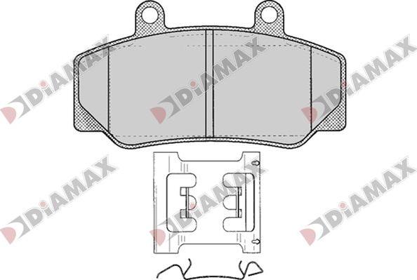 Diamax N09795 - Гальмівні колодки, дискові гальма autozip.com.ua