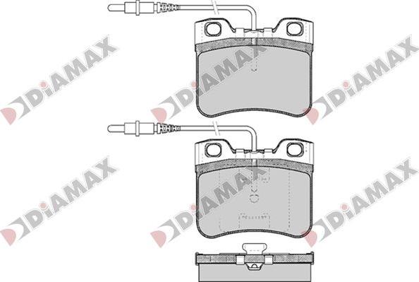 Diamax N09793 - Гальмівні колодки, дискові гальма autozip.com.ua