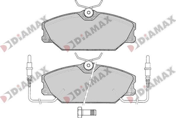 Diamax N09792 - Гальмівні колодки, дискові гальма autozip.com.ua