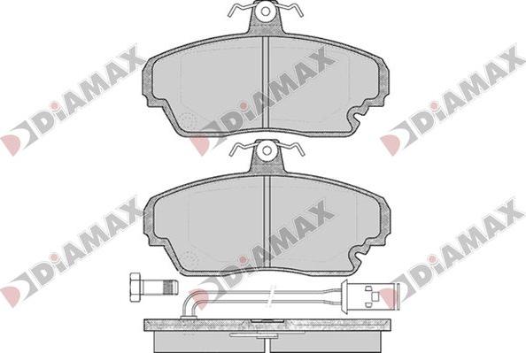 Diamax N09797 - Гальмівні колодки, дискові гальма autozip.com.ua