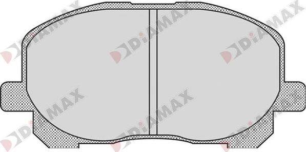 Diamax N09748 - Гальмівні колодки, дискові гальма autozip.com.ua