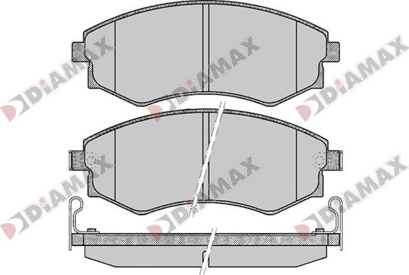 Diamax N09766 - Гальмівні колодки, дискові гальма autozip.com.ua