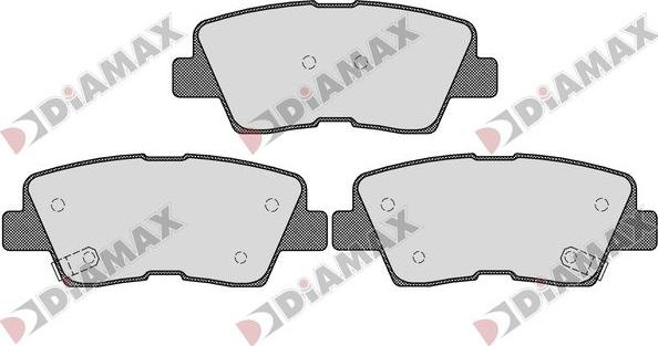 Diamax N09767 - Гальмівні колодки, дискові гальма autozip.com.ua