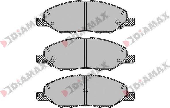 Diamax N09704 - Гальмівні колодки, дискові гальма autozip.com.ua