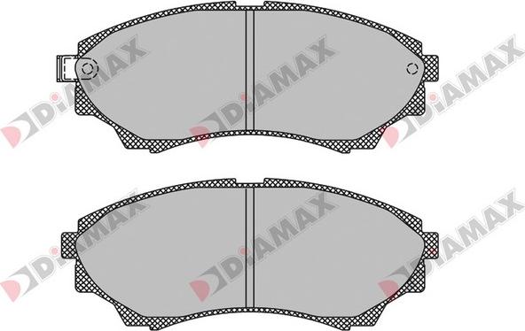 Diamax N09705 - Гальмівні колодки, дискові гальма autozip.com.ua