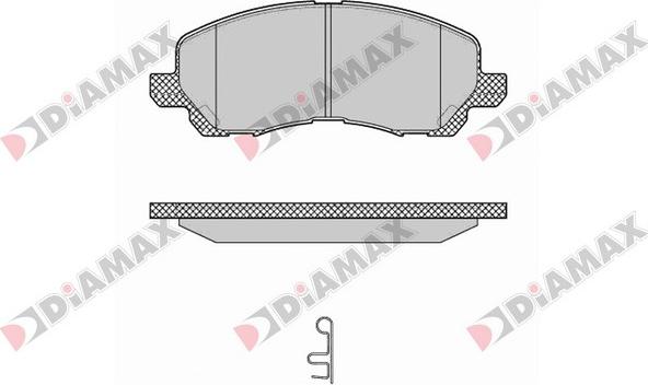 Diamax N09700 - Гальмівні колодки, дискові гальма autozip.com.ua