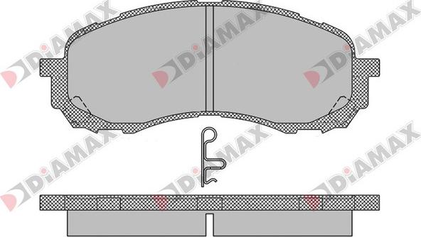 Diamax N09703 - Гальмівні колодки, дискові гальма autozip.com.ua