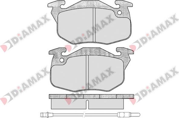 Diamax N09707 - Гальмівні колодки, дискові гальма autozip.com.ua