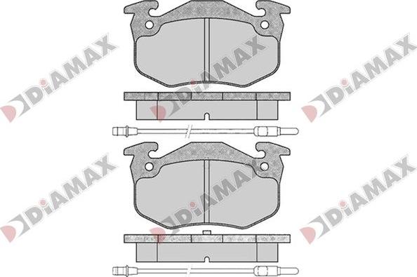 Diamax N09788 - Гальмівні колодки, дискові гальма autozip.com.ua