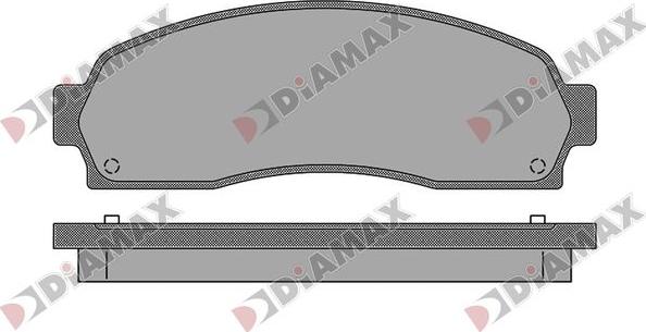 Diamax N09783 - Гальмівні колодки, дискові гальма autozip.com.ua