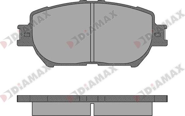 Diamax N09731 - Гальмівні колодки, дискові гальма autozip.com.ua