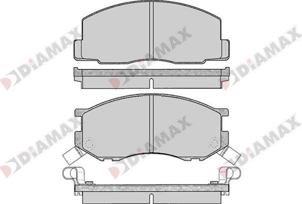 Diamax N09737 - Гальмівні колодки, дискові гальма autozip.com.ua