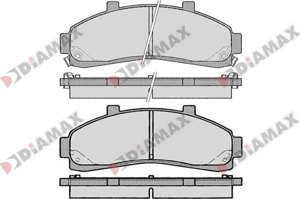 Diamax N09776 - Гальмівні колодки, дискові гальма autozip.com.ua