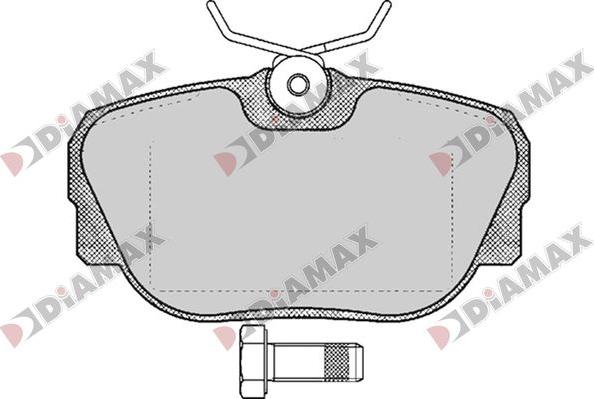 Diamax N09771 - Гальмівні колодки, дискові гальма autozip.com.ua