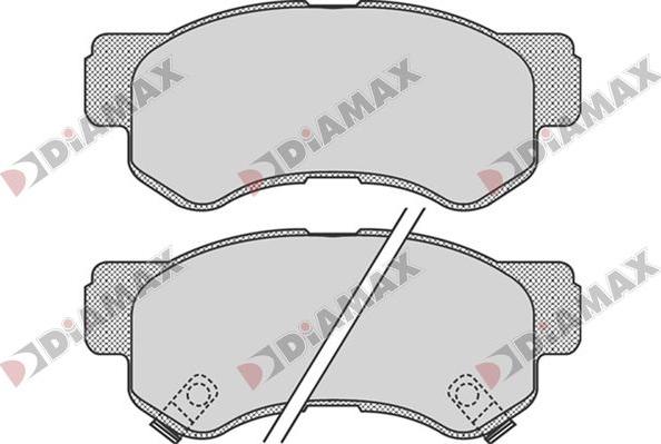 Diamax N09773 - Гальмівні колодки, дискові гальма autozip.com.ua