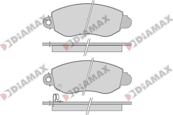 Diamax N09772 - Гальмівні колодки, дискові гальма autozip.com.ua