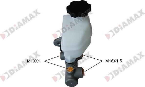 Diamax N04604 - Головний гальмівний циліндр autozip.com.ua