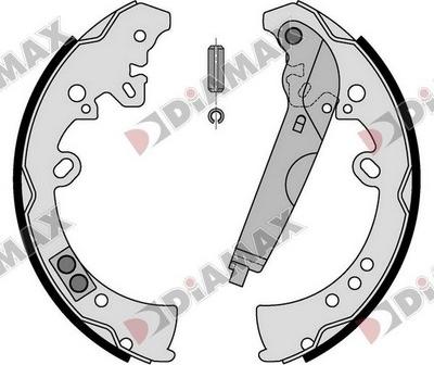 Diamax N01402 - Комплект гальм, барабанний механізм autozip.com.ua