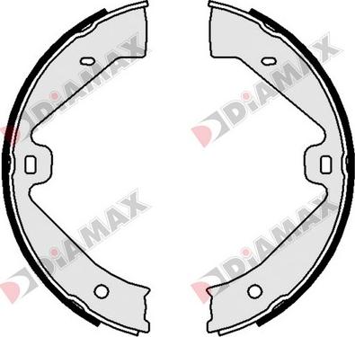 Diamax N01167 - Комплект гальм, ручник, парковка autozip.com.ua