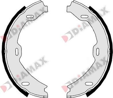 Diamax N01341 - Комплект гальм, ручник, парковка autozip.com.ua