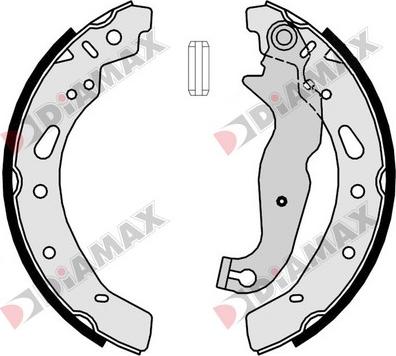 Diamax N01358 - Комплект гальм, барабанний механізм autozip.com.ua