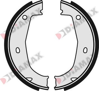 Diamax N01223 - Комплект гальм, ручник, парковка autozip.com.ua