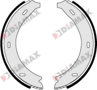 Diamax N01279 - Комплект гальм, ручник, парковка autozip.com.ua