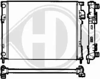 Diederichs 8449505 - Радіатор, охолодження двигуна autozip.com.ua