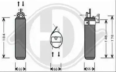 Diederichs 8446202 - Осушувач, кондиціонер autozip.com.ua