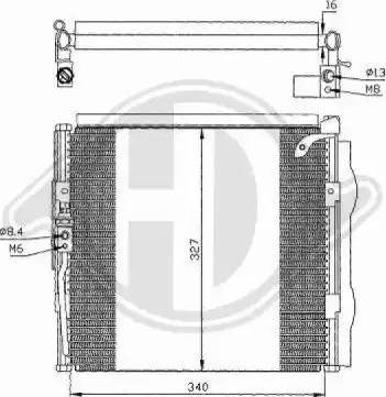 Diederichs 8520500 - Конденсатор, кондиціонер autozip.com.ua