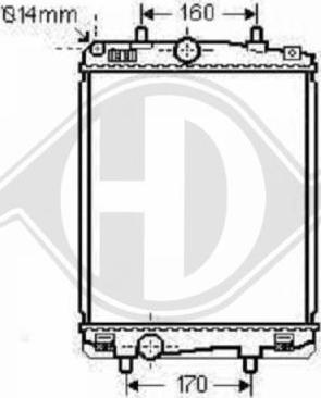 Diederichs 8660006 - Радіатор, охолодження двигуна autozip.com.ua