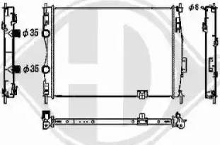 Diederichs 8604585 - Радіатор, охолодження двигуна autozip.com.ua