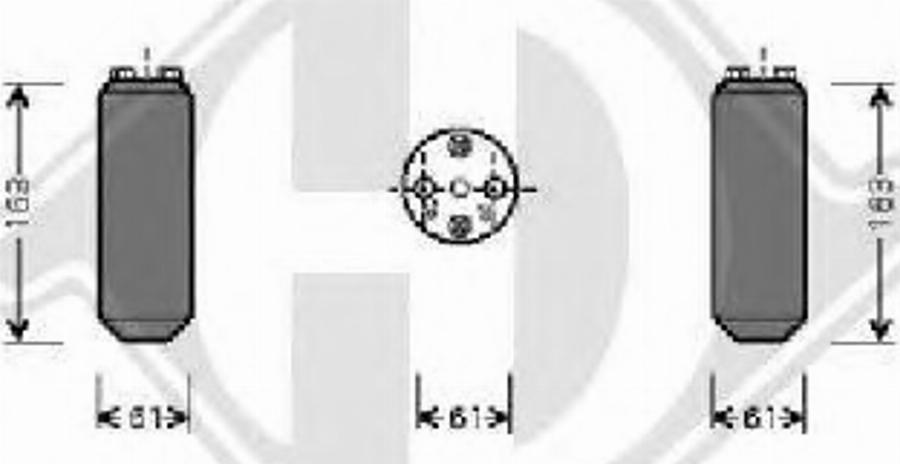 Diederichs 8601501 - Осушувач, кондиціонер autozip.com.ua