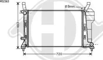 Diederichs 8168107 - Радіатор, охолодження двигуна autozip.com.ua