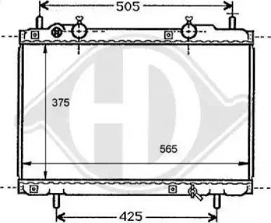 Diederichs 8109194 - Радіатор, охолодження двигуна autozip.com.ua