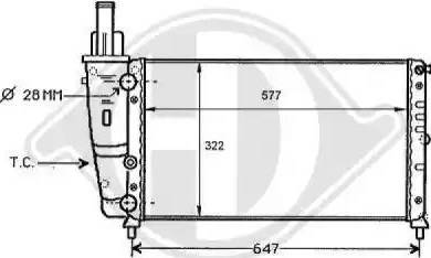 Diederichs 8109158 - Радіатор, охолодження двигуна autozip.com.ua