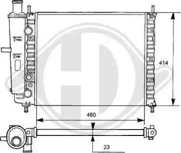 Diederichs 8109180 - Радіатор, охолодження двигуна autozip.com.ua