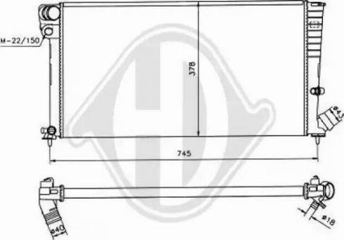 Diederichs 8104182 - Радіатор, охолодження двигуна autozip.com.ua